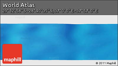 Physical Panoramic Map of the Area around 28° 56' 46" S, 37° 28' 30" E