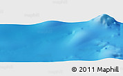 Shaded Relief Panoramic Map of the area around 28° 56' 46" S, 37° 19' 30" W