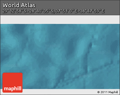 Satellite 3D Map of the Area around 28° 56' 46" S, 38° 19' 30" E