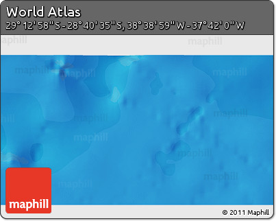 Political 3D Map of the Area around 28° 56' 46" S, 38° 10' 29" W