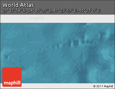 Satellite 3D Map of the Area around 28° 56' 46" S, 40° 52' 30" E