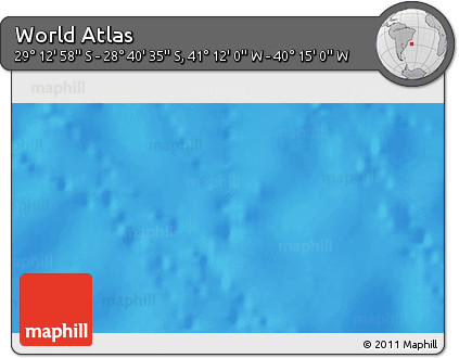 Physical 3D Map of the Area around 28° 56' 46" S, 40° 43' 30" W
