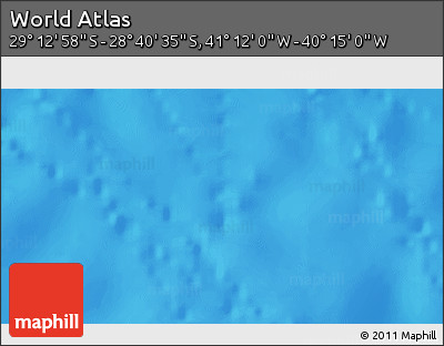 Physical 3D Map of the Area around 28° 56' 46" S, 40° 43' 30" W