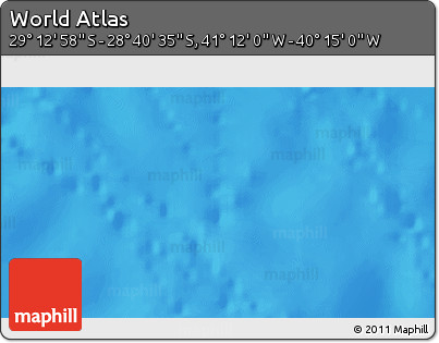 Physical 3D Map of the Area around 28° 56' 46" S, 40° 43' 30" W