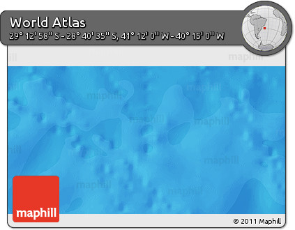Political 3D Map of the Area around 28° 56' 46" S, 40° 43' 30" W