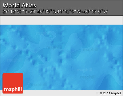Political 3D Map of the Area around 28° 56' 46" S, 40° 43' 30" W