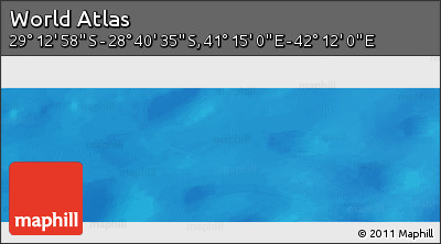 Physical Panoramic Map of the Area around 28° 56' 46" S, 41° 43' 30" E