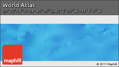 Physical Panoramic Map of the Area around 28° 56' 46" S, 41° 34' 30" W
