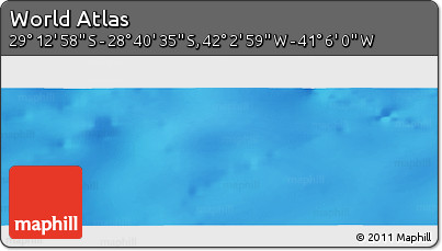 Physical Panoramic Map of the Area around 28° 56' 46" S, 41° 34' 30" W