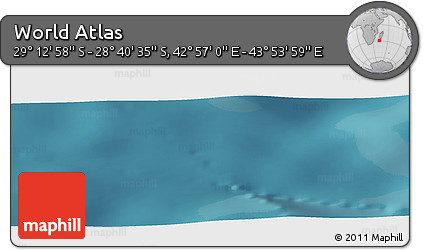 Satellite Panoramic Map of the Area around 28° 56' 46" S, 43° 25' 29" E