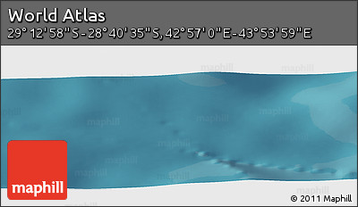 Satellite Panoramic Map of the Area around 28° 56' 46" S, 43° 25' 29" E