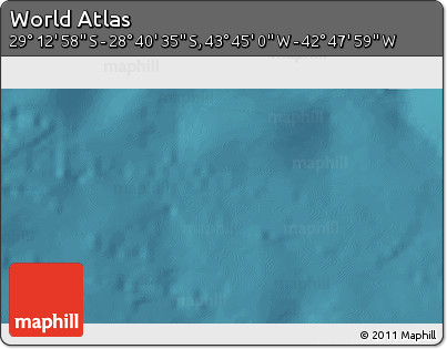 Satellite 3D Map of the Area around 28° 56' 46" S, 43° 16' 29" W