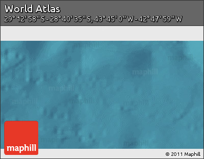 Satellite 3D Map of the Area around 28° 56' 46" S, 43° 16' 29" W
