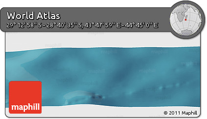 Satellite Panoramic Map of the Area around 28° 56' 46" S, 44° 16' 29" E