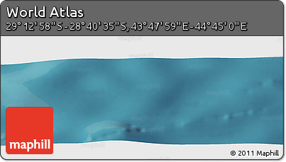 Satellite Panoramic Map of the Area around 28° 56' 46" S, 44° 16' 29" E