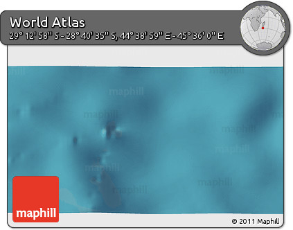 Satellite 3D Map of the Area around 28° 56' 46" S, 45° 7' 30" E