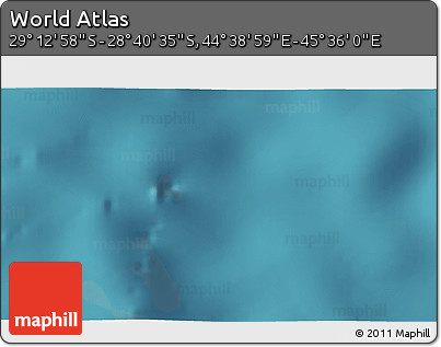 Satellite 3D Map of the Area around 28° 56' 46" S, 45° 7' 30" E