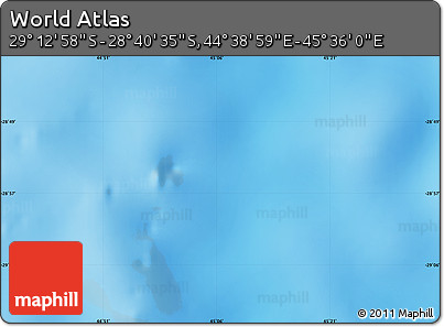 Physical Map of the Area around 28° 56' 46" S, 45° 7' 30" E