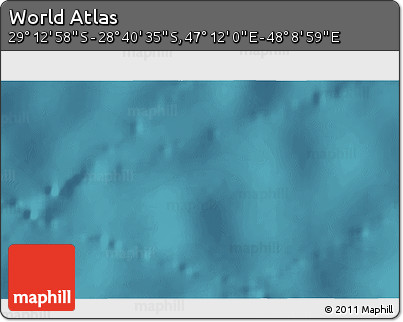 Satellite 3D Map of the Area around 28° 56' 46" S, 47° 40' 29" E