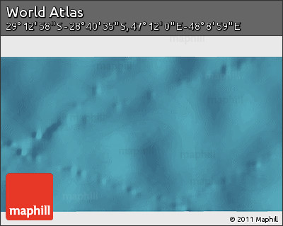 Satellite 3D Map of the Area around 28° 56' 46" S, 47° 40' 29" E
