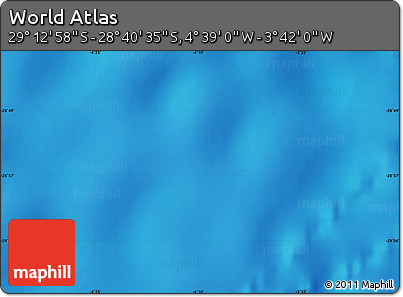 Physical Map of the Area around 28° 56' 46" S, 4° 10' 30" W