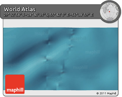 Satellite 3D Map of the Area around 28° 56' 46" S, 56° 10' 29" E