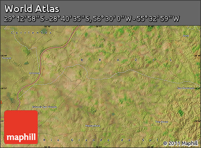 Satellite Map of the Area around 28° 56' 46" S, 56° 1' 29" W