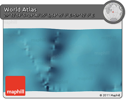 Satellite 3D Map of the Area around 28° 56' 46" S, 58° 43' 30" E