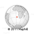 Outline Map of the Area around 28° 56' 46" S, 5° 10' 30" E, rectangular outline