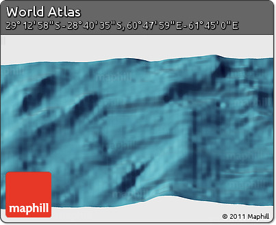 Satellite 3D Map of the Area around 28° 56' 46" S, 61° 16' 29" E