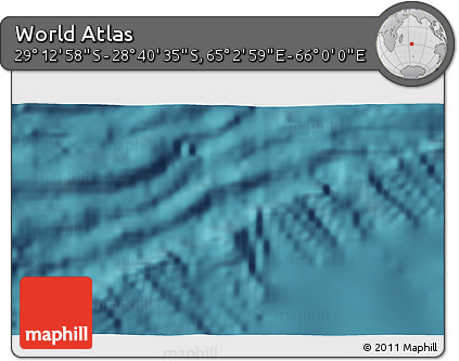 Satellite 3D Map of the Area around 28° 56' 46" S, 65° 31' 30" E