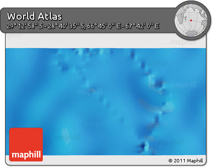 Physical 3D Map of the Area around 28° 56' 46" S, 67° 13' 29" E