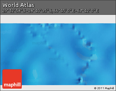 Physical 3D Map of the Area around 28° 56' 46" S, 67° 13' 29" E