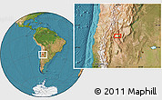 Satellite Location Map of El Parrón