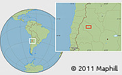 Savanna Style Location Map of El Parrón