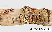 Satellite Panoramic Map of El Parrón