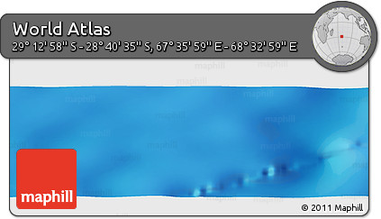 Physical Panoramic Map of the Area around 28° 56' 46" S, 68° 4' 29" E