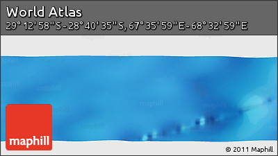 Physical Panoramic Map of the Area around 28° 56' 46" S, 68° 4' 29" E