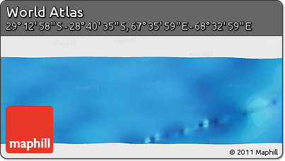 Physical Panoramic Map of the Area around 28° 56' 46" S, 68° 4' 29" E