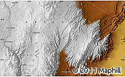 Physical Map of the area around 28° 56' 46" S, 68° 46' 30" W