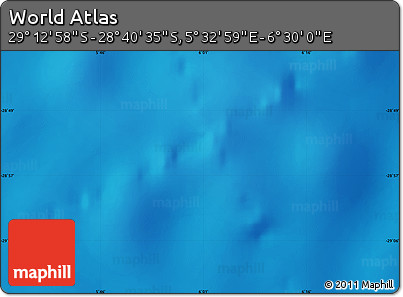 Physical Map of the Area around 28° 56' 46" S, 6° 1' 30" E