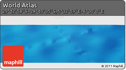 Physical Panoramic Map of the Area around 28° 56' 46" S, 6° 1' 30" E