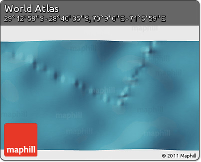 Satellite 3D Map of the Area around 28° 56' 46" S, 70° 37' 30" E