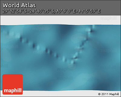Satellite 3D Map of the Area around 28° 56' 46" S, 70° 37' 30" E