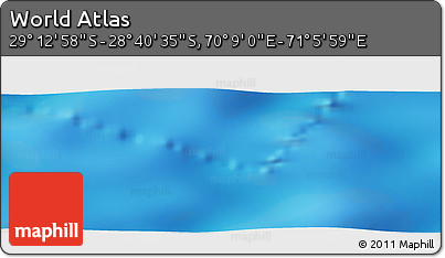 Physical Panoramic Map of the Area around 28° 56' 46" S, 70° 37' 30" E