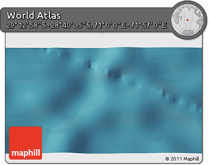 Satellite 3D Map of the Area around 28° 56' 46" S, 71° 28' 29" E