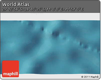 Satellite 3D Map of the Area around 28° 56' 46" S, 71° 28' 29" E