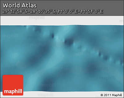 Satellite 3D Map of the Area around 28° 56' 46" S, 71° 28' 29" E