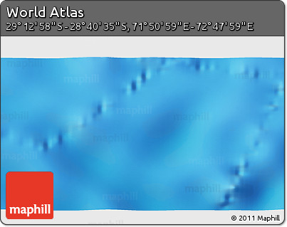 Shaded Relief 3D Map of the Area around 28° 56' 46" S, 72° 19' 29" E