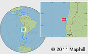 Savanna Style Location Map of the area around 28° 56' 46" S, 72° 10' 30" W
